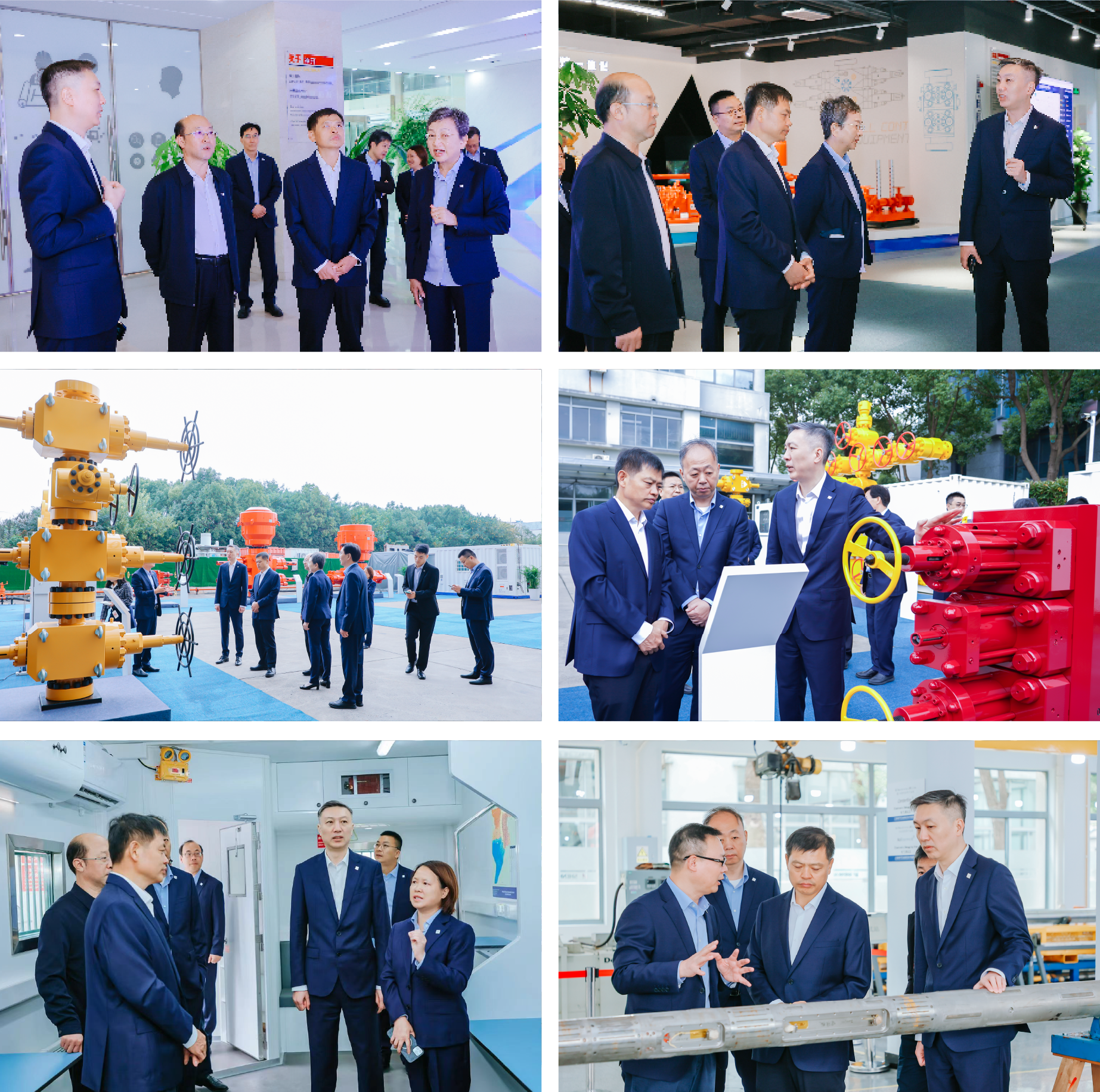 中國石化領(lǐng)導(dǎo)劉會友、張建闊一行蒞臨神開參觀考察(圖3) 中國石化領(lǐng)導(dǎo)劉會友、張建闊一行蒞臨神開參觀考察(圖3)